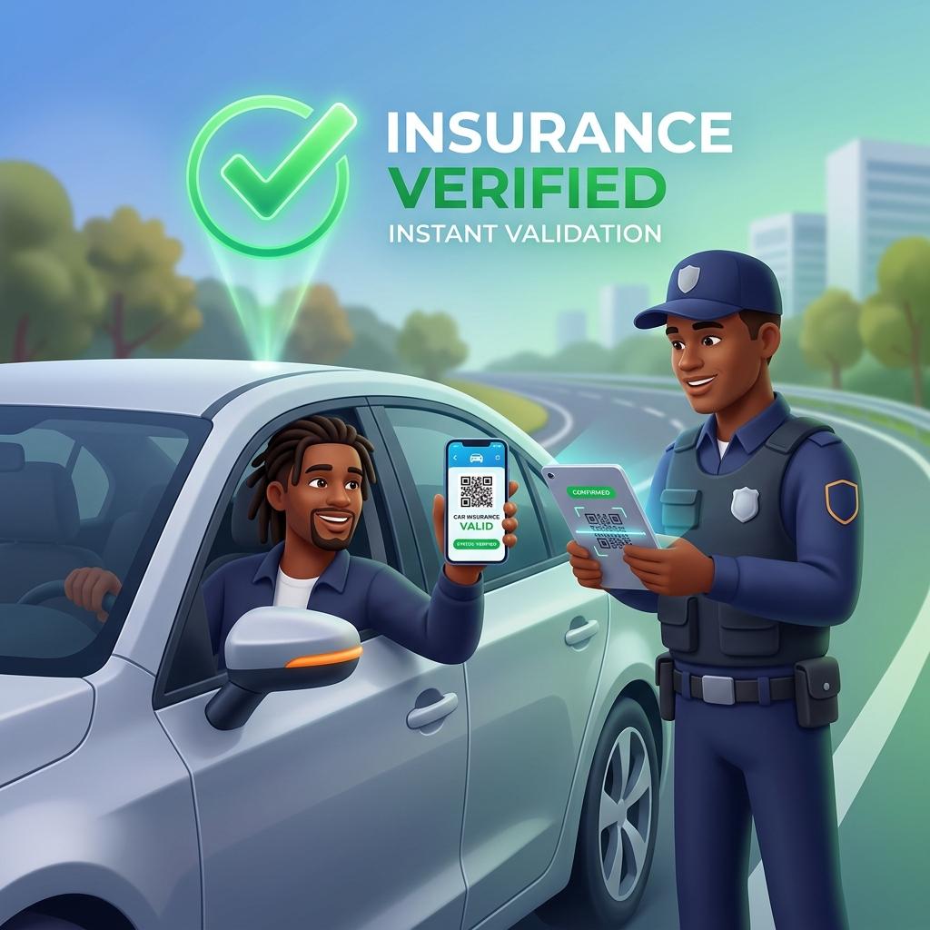 Contrôle routier avec attestation d'assurance auto AMAC